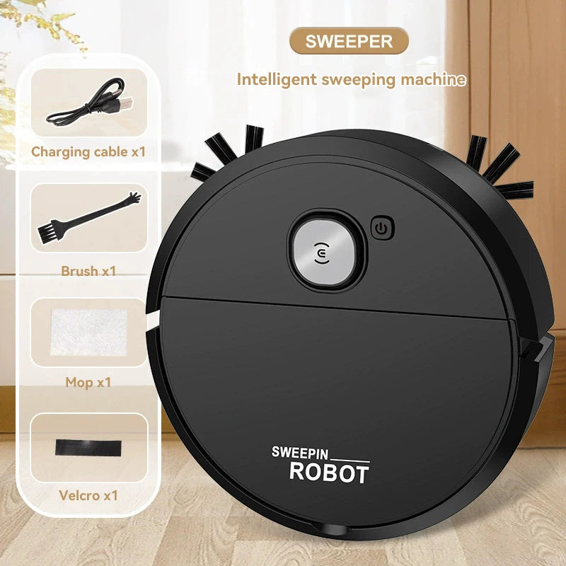 Robot Aspirator Smart 2026 cu Mop — Aspirație Puternică, Păr Animale, Reîncărcabil