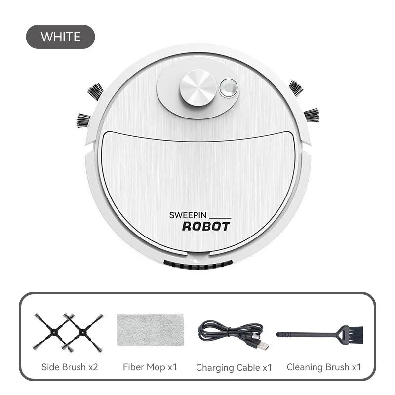 Robot Aspirator cu Mop USB — Par Animale, Parchet & Covor, Smart Sweeping