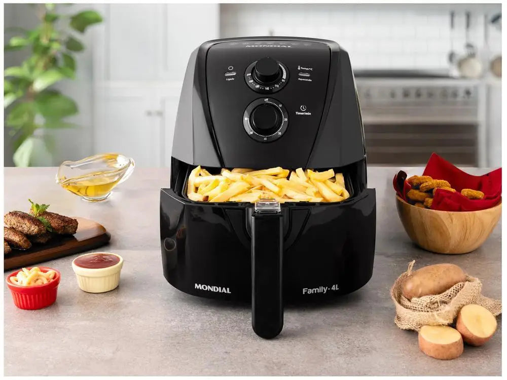 Air Fryer Electric Fără Ulei Mondial — Gătit Sănătos, 110V