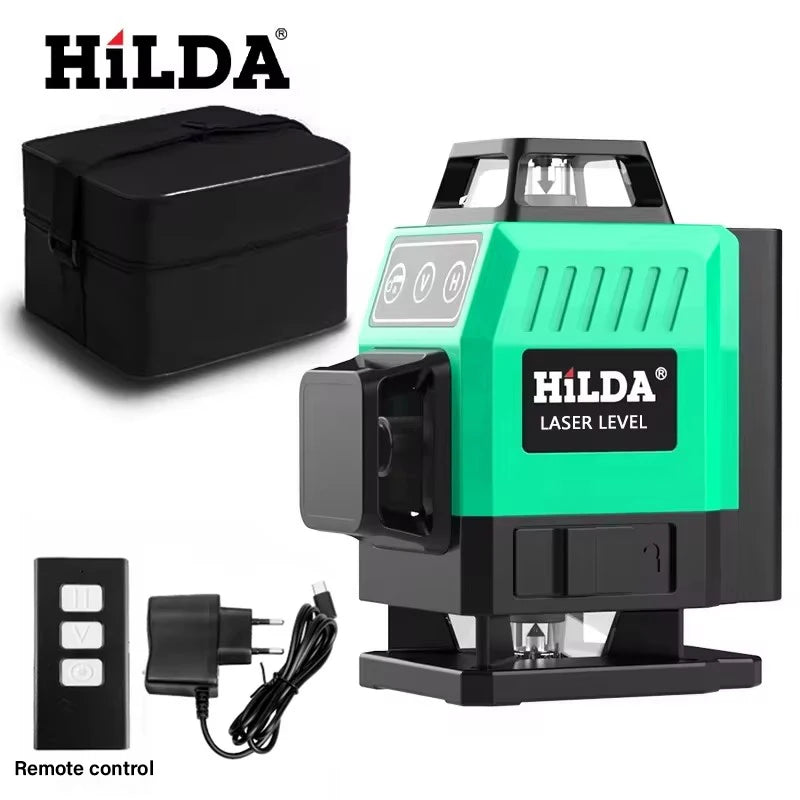 16/12 Lines Laser Level Green Line Selfleveling 360 Horizontal and Vertical Super Powerful Laser Level Green Beam