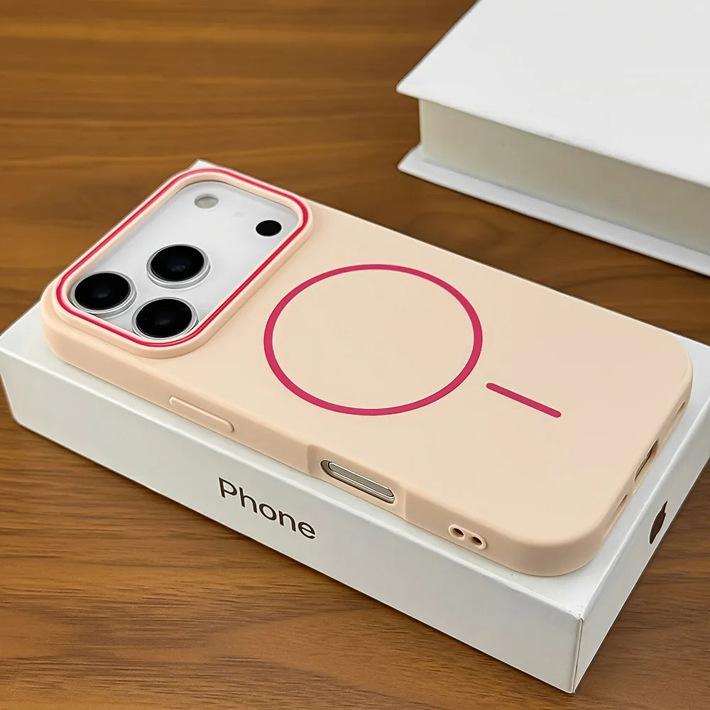 Husă Silicon Matte Magnetic MagSafe — iPhone 11-17 Pro Max Plus Air