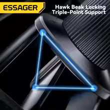 Suport Auto Magnetic Essager 15W — Încărcător Wireless MagSafe iPhone 14 15 16 17 Pro Max cu LED