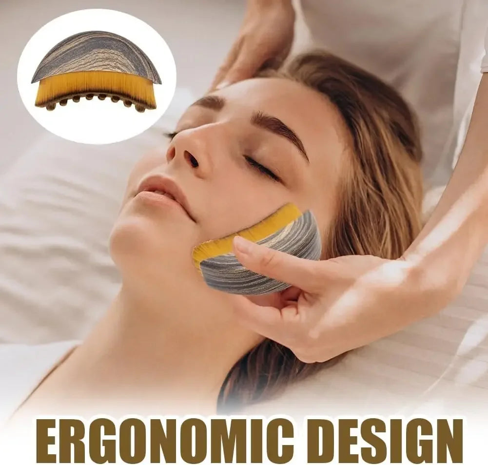 Pensulă de Masaj Facial pentru Contur și Drenaj Limfatic