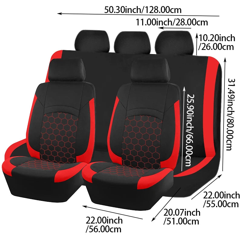 Husă Auto Universală cu Model Fotbal — Compatibilă Airbag