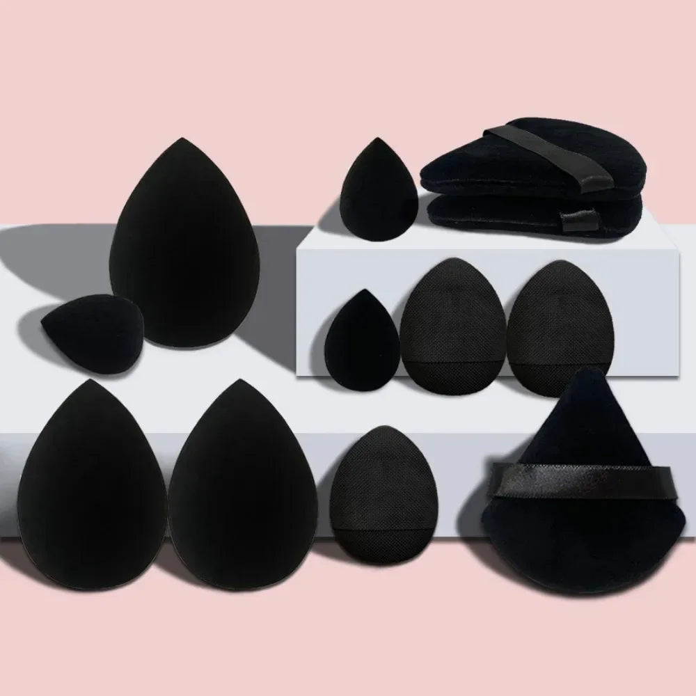 Burete Machiaj Beauty Egg Set 12 Bucăți — Soft, Foundation & Pudra