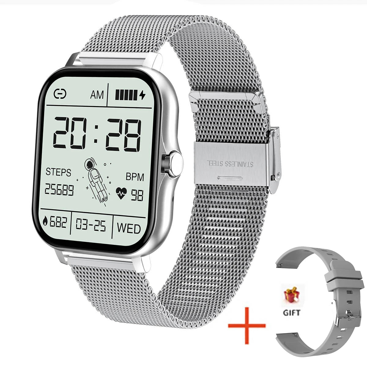 Smartwatch LIGE Sport — Apeluri Bluetooth, Monitor Cardiac & IP67