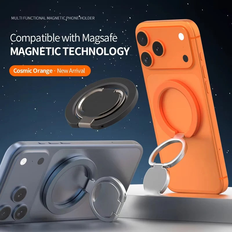 Inel & Suport Telefon Magnetic MagSafe — Rotire 360°, iPhone & Android