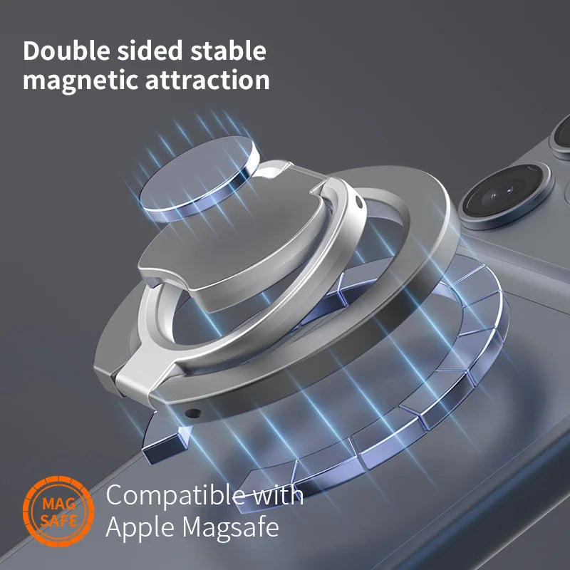 Inel & Suport Telefon Magnetic MagSafe — Rotire 360°, iPhone & Android