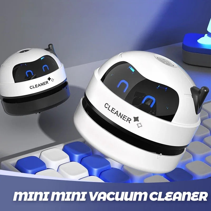 Aspirator Mini Desktop Reîncărcabil — Tastatură, Birou & Mașină, Portabil