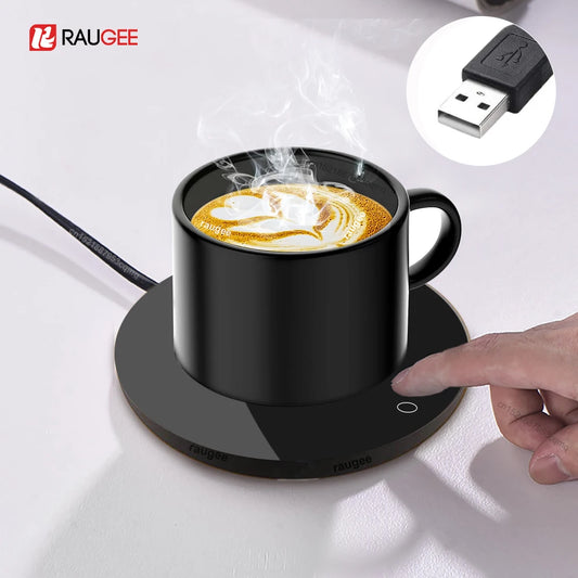 Încălzitor Cană USB — Termostat Cafea & Ceai, Coaster Electric Birou & Acasă