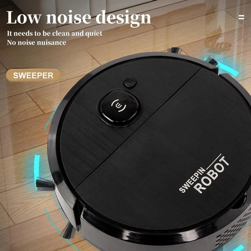 Robot Aspirator Smart 2026 cu Mop — Aspirație Puternică, Păr Animale, Reîncărcabil