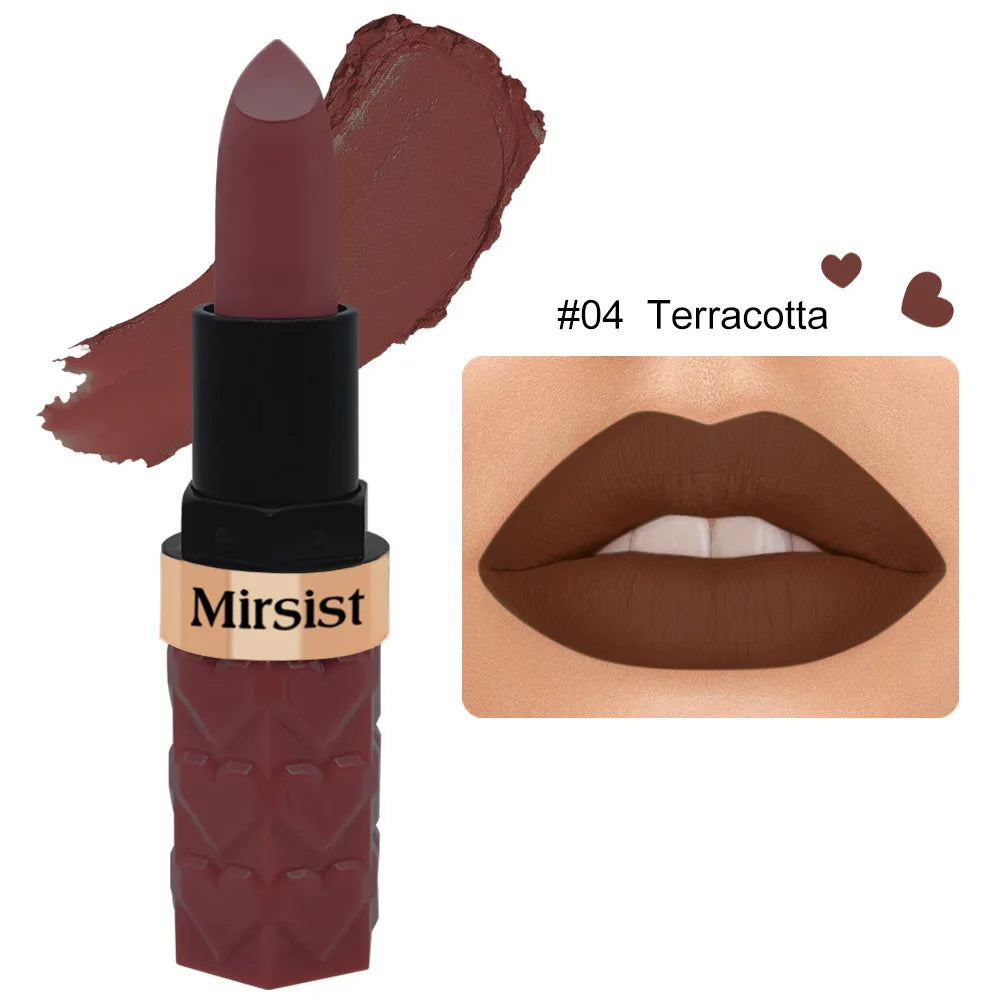 Ruj Velvet Matte Waterproof — Non-Transfer, Pigment Intens, Nude & Berry