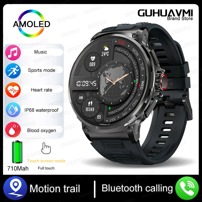 Smartwatch V69 Ultra AMOLED 1.85" — GPS, Baterie 710mAh, Apeluri BT