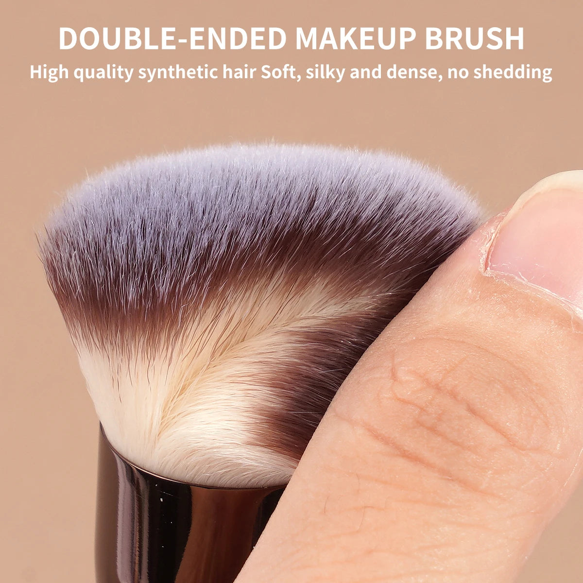 Pensulă Foundation Dublu Capăt MAANGE — Contur, Blush & Pudra