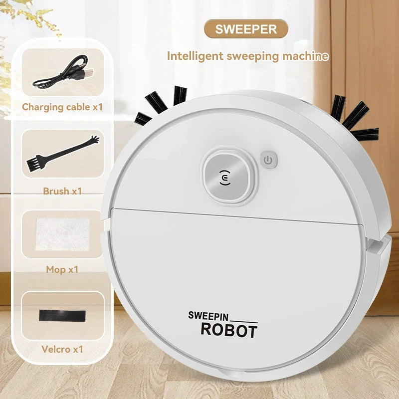 Robot Aspirator Smart 2026 cu Mop — Aspirație Puternică, Păr Animale, Reîncărcabil