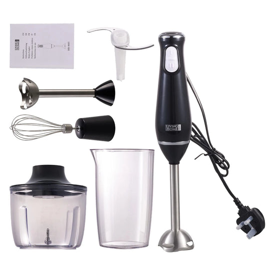 Blender de Mână 4-în-1 800W — Set Complet cu Accesorii, KOMORE