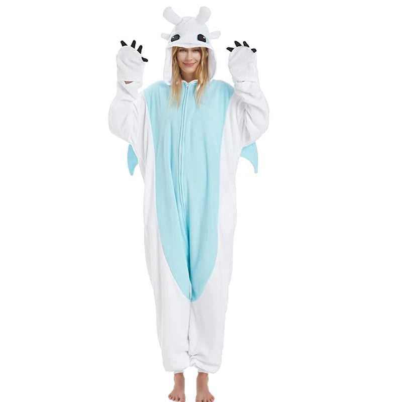 Pijama Kigurumi Vacă Adult — One Piece, Cosplay Halloween & Petreceri