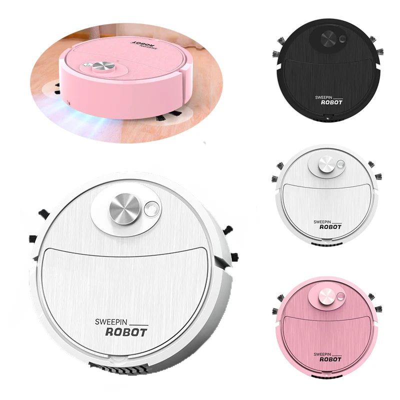 Robot Aspirator cu Mop USB — Par Animale, Parchet & Covor, Smart Sweeping