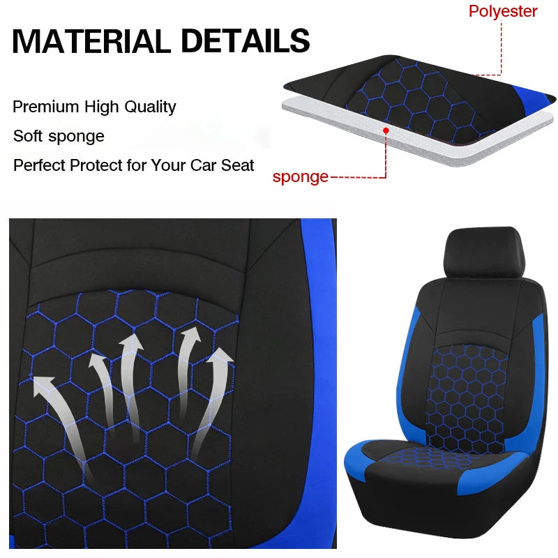 Husă Auto Universală cu Model Fotbal — Compatibilă Airbag