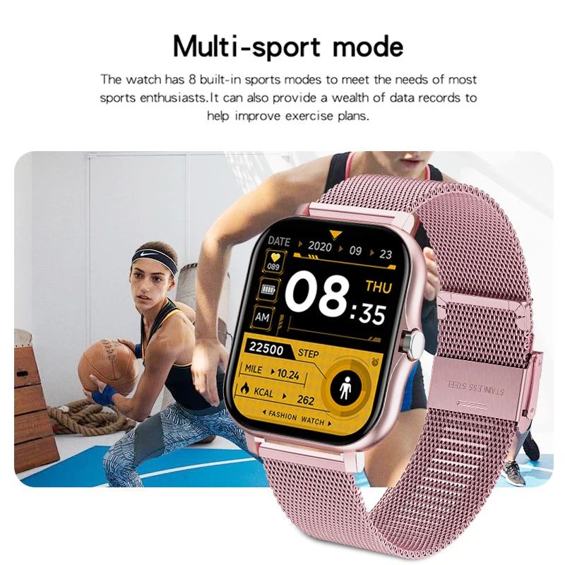 Smartwatch LIGE Sport — Apeluri Bluetooth, Monitor Cardiac & IP67