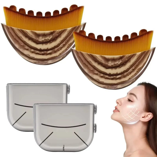 Pensulă de Masaj Facial — Contur & Drenaj Limfatic
