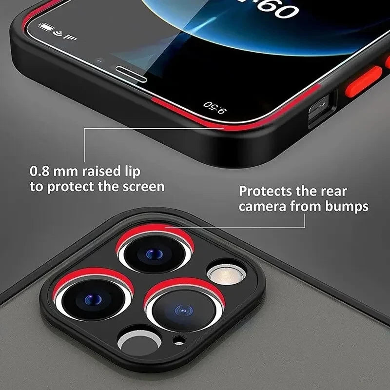 Husă Magnetică Matte Armor — MagSafe Compatible iPhone 11–16