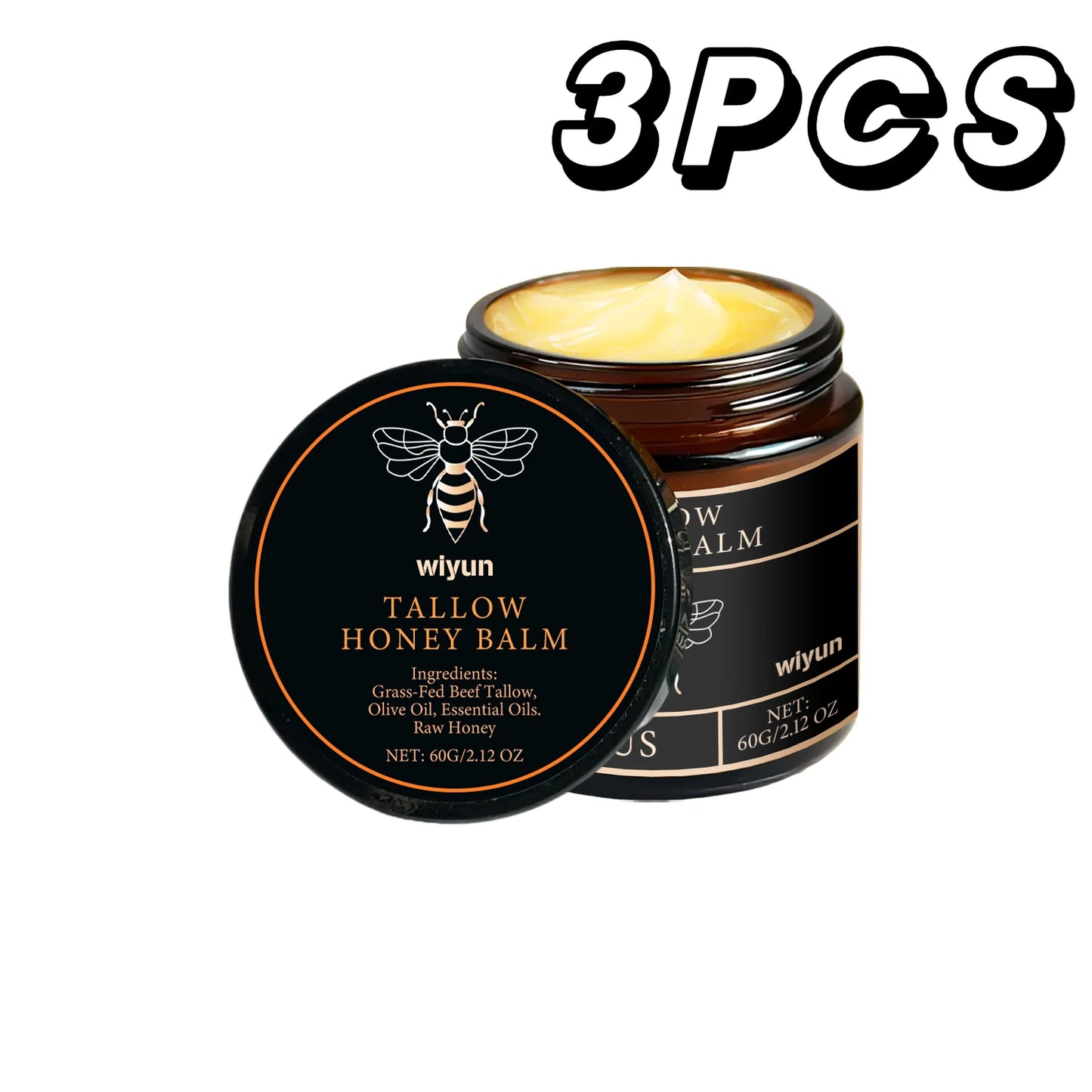 Cremă Hidratantă cu Tallow & Miere — Elasticitate, Strălucire & Reparare