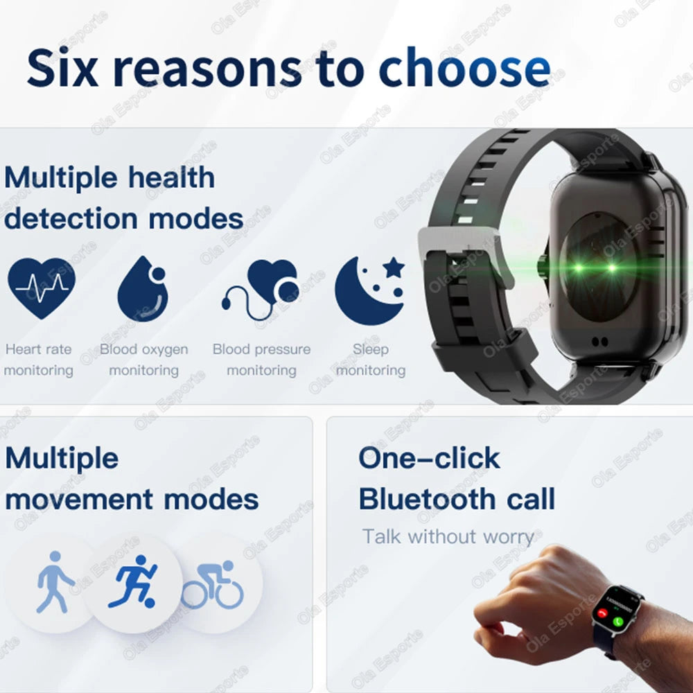 Smartwatch 1.83" HD — Apeluri Bluetooth, Monitor Cardiac & Oxigen