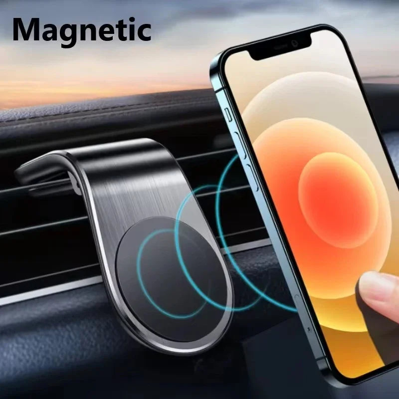 Suport Auto Magnetic Universal — Prindere Grila Ventilație, Rotire 360°