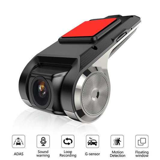 Dash Cam ADAS HD 720P — USB, Card TF 32G, Compatibil Player Android Auto
