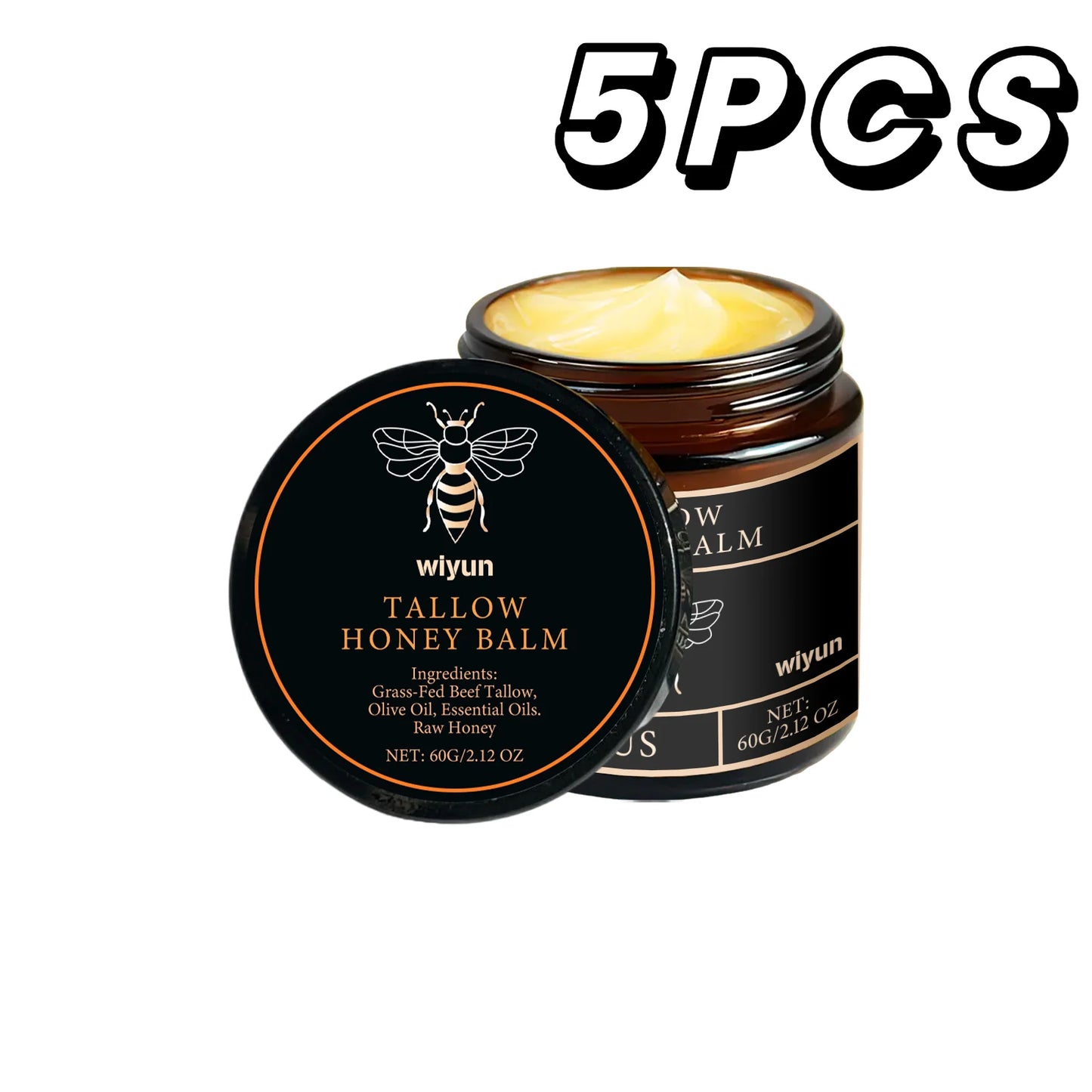 Cremă Hidratantă cu Tallow & Miere — Elasticitate, Strălucire & Reparare