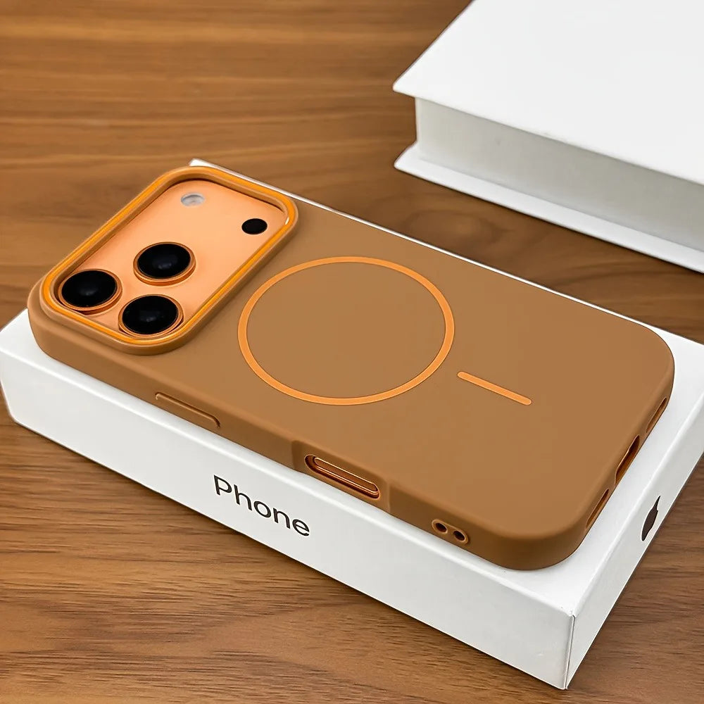 Husă Silicon Matte Magnetic MagSafe — iPhone 11-17 Pro Max Plus Air