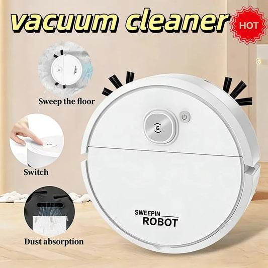 Robot Aspirator Smart 2026 cu Mop — Aspirație Puternică, Păr Animale, Reîncărcabil