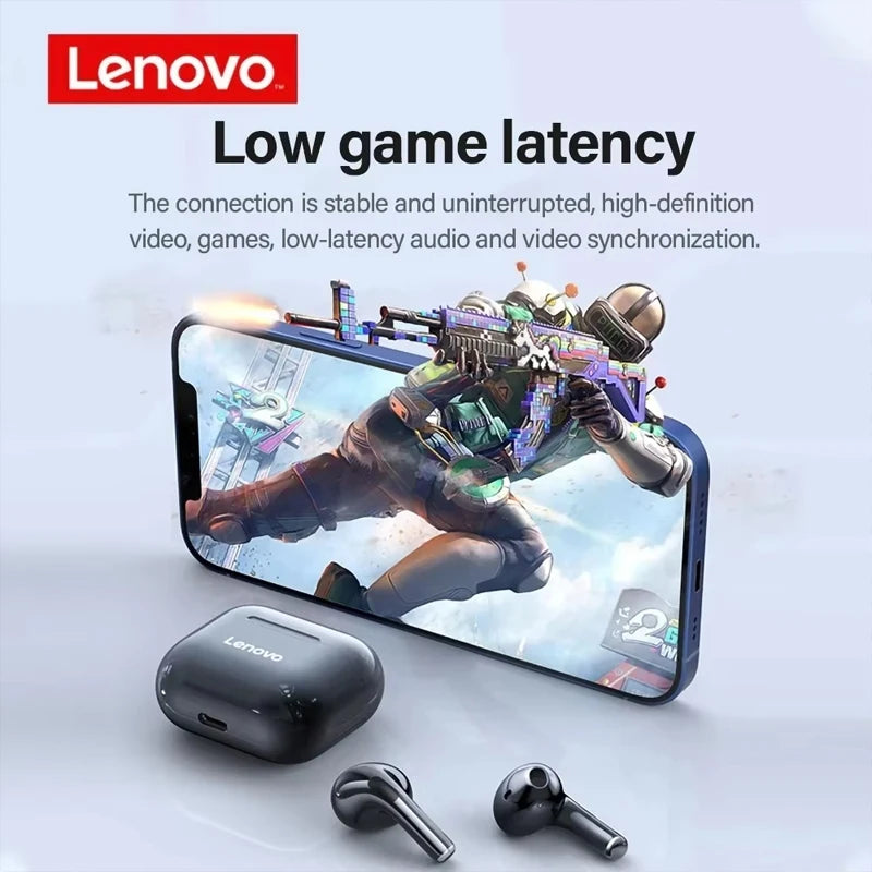 Căști Bluetooth Lenovo LP40 Pro TWS — Bluetooth 5.3, Conectare Rapidă, Design Ergonomic