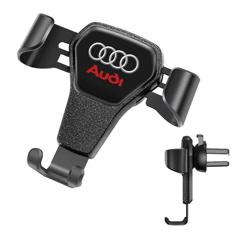 Suport Auto Gravitațional Telefon — Grila Ventilație, Compatibil Audi A1-A8 Q1-Q8