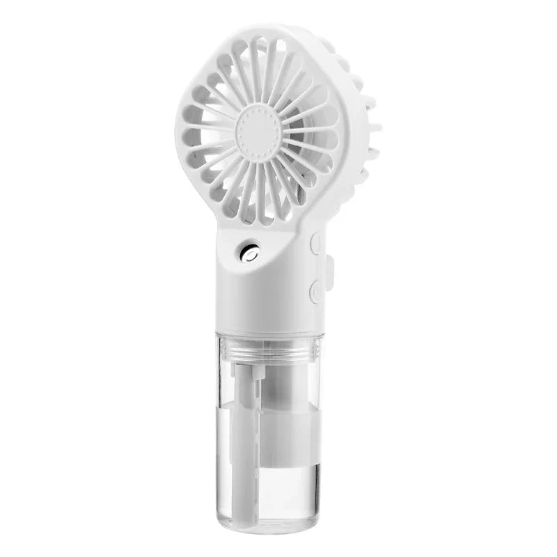 Mini Ventilator Portabil cu Spray de Apă — 4 Viteze, USB Reîncărcabil, Outdoor.