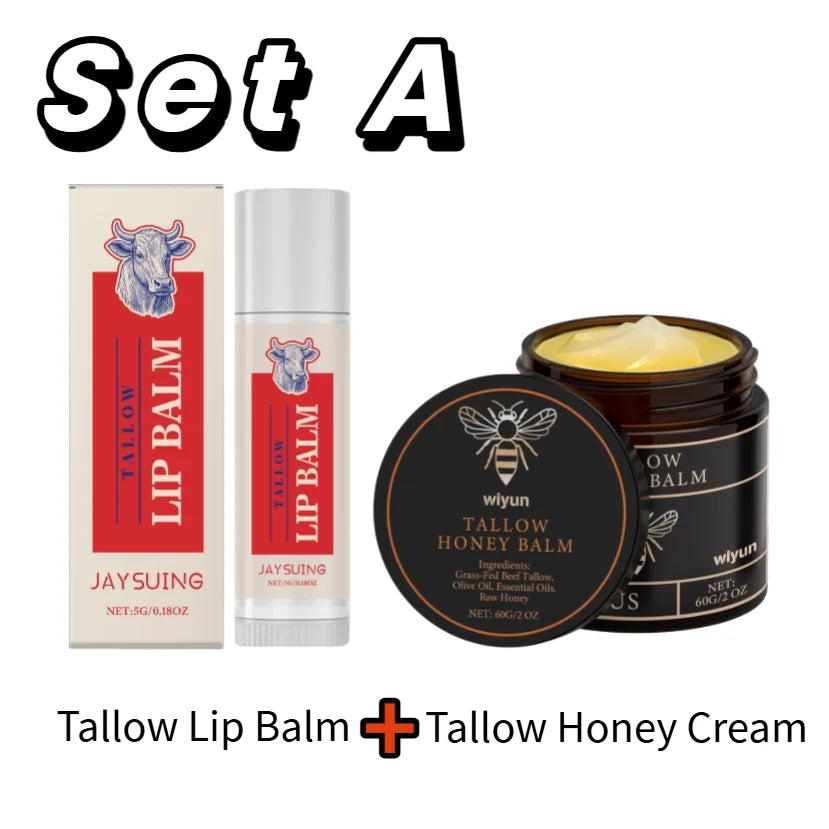 Cremă Hidratantă cu Tallow & Miere — Elasticitate, Strălucire & Reparare