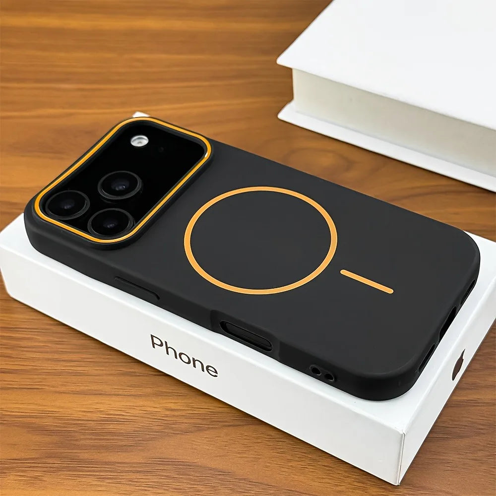 Husă Silicon Matte Magnetic MagSafe — iPhone 11-17 Pro Max Plus Air