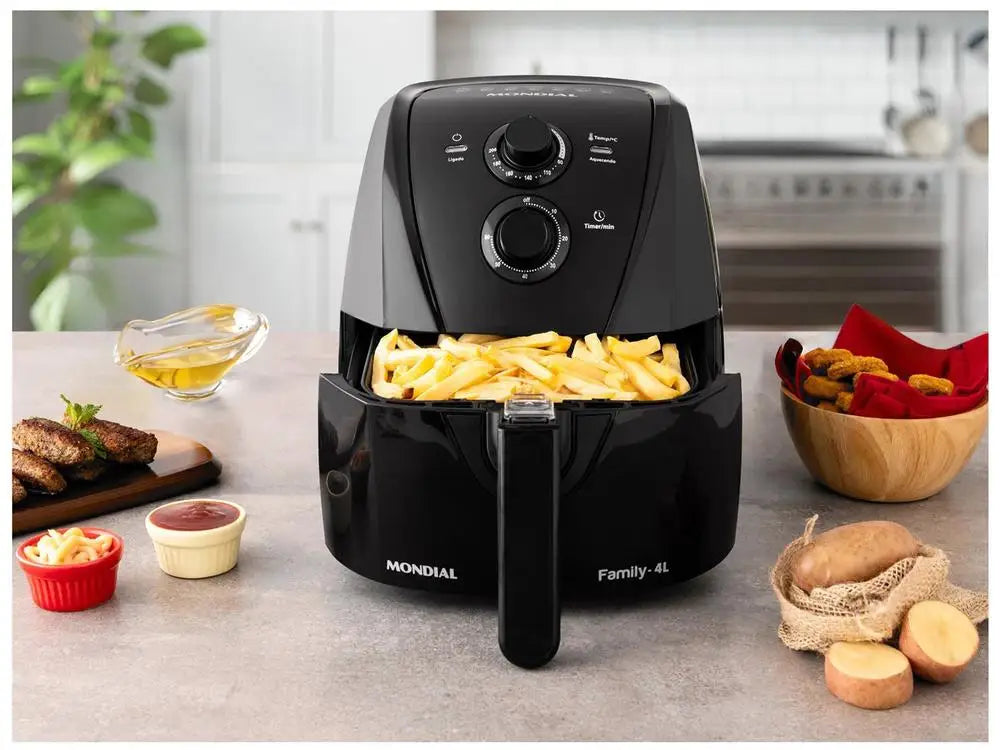 Air Fryer Electric Fără Ulei Mondial — Gătit Sănătos, 110V