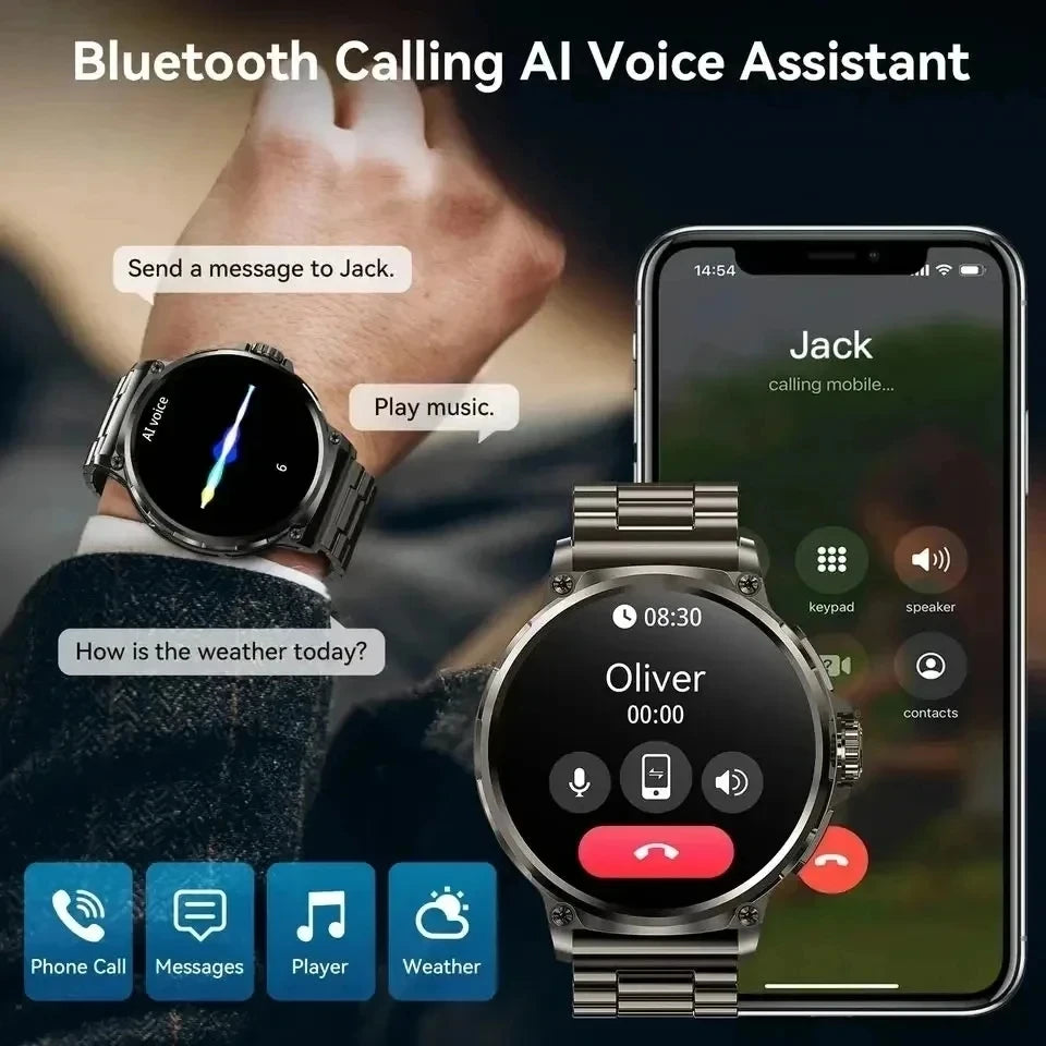 Smartwatch V69 Ultra AMOLED 1.85" — GPS, Baterie 710mAh, Apeluri BT