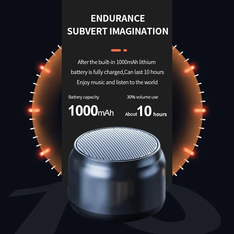 Boxa Bluetooth Portabilă — Sunet Stereo, Subwoofer MINI, Outdoor