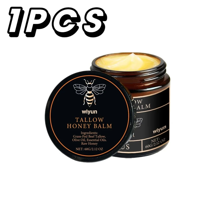Cremă Hidratantă cu Tallow & Miere — Elasticitate, Strălucire & Reparare