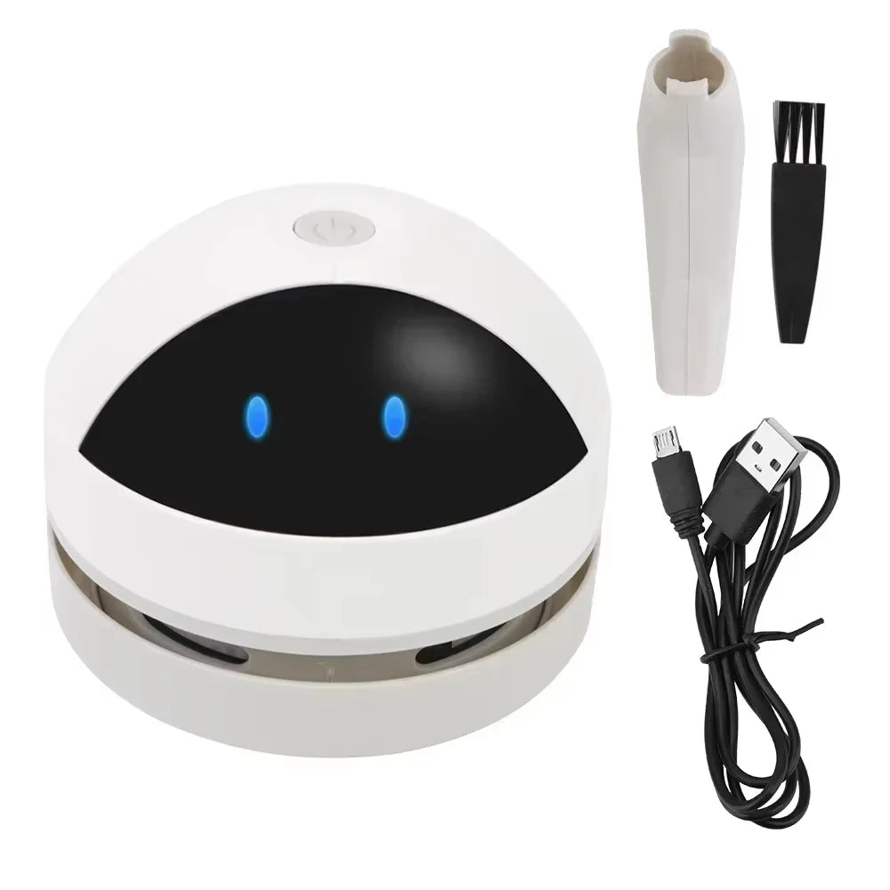 Aspirator Mini Desktop Reîncărcabil — Tastatură, Birou & Mașină, Portabil