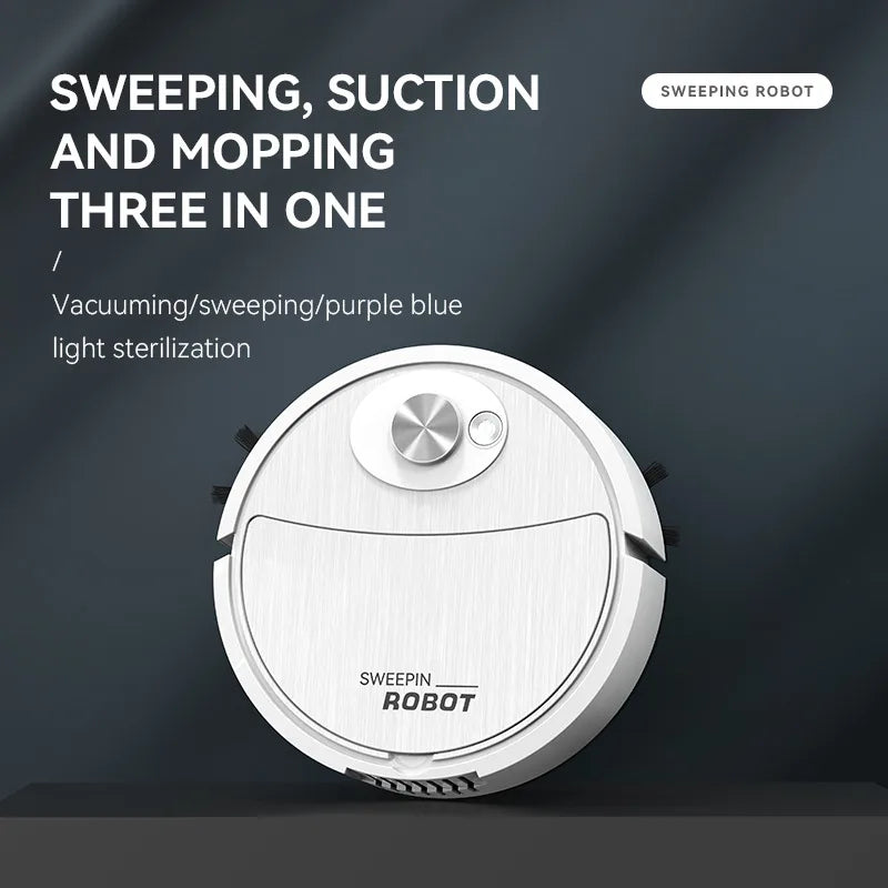 Robot Aspirator cu Mop USB — Par Animale, Parchet & Covor, Smart Sweeping