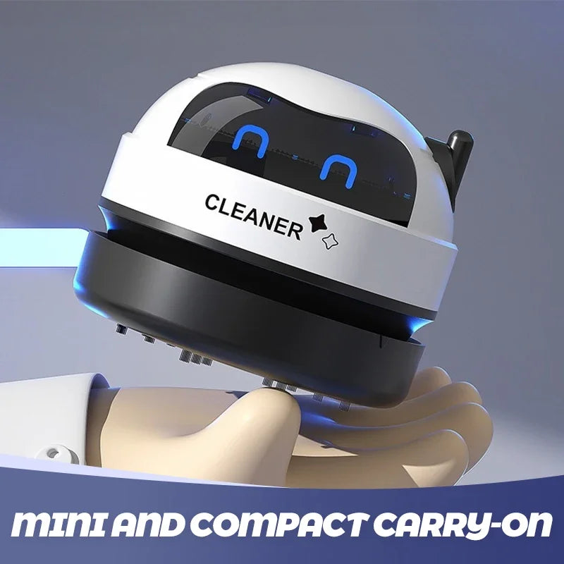Aspirator Mini Desktop Reîncărcabil — Tastatură, Birou & Mașină, Portabil