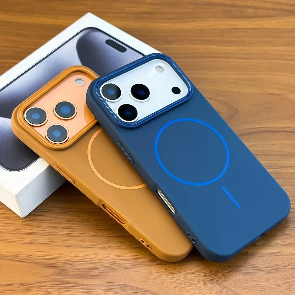 Husă Silicon Matte Magnetic MagSafe — iPhone 11-17 Pro Max Plus Air