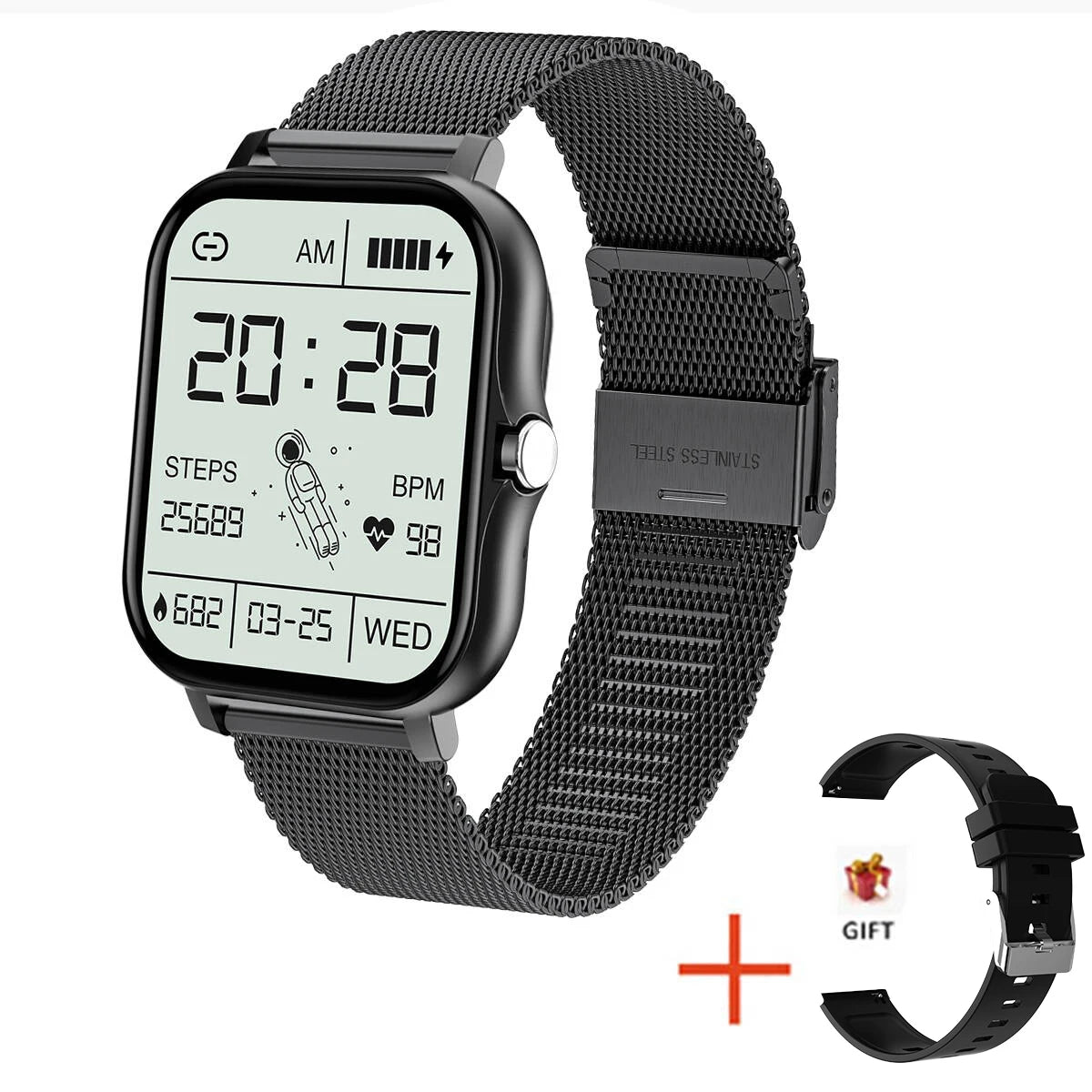 Smartwatch LIGE Sport — Apeluri Bluetooth, Monitor Cardiac & IP67