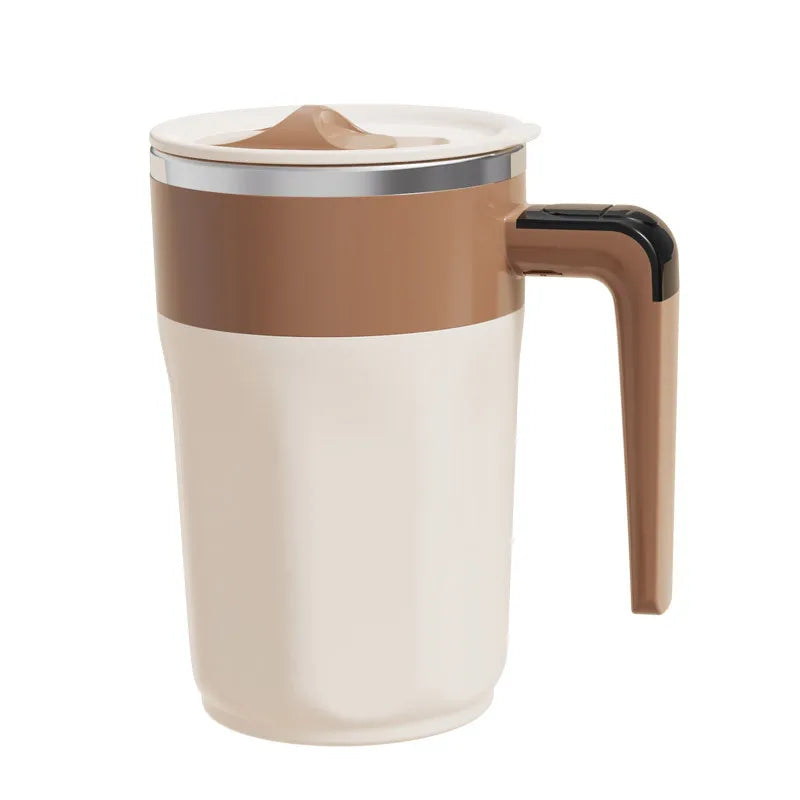 Cană Cafea Self-Stirring LED 400ml — Amestecare Magnetică, Display Temperatură