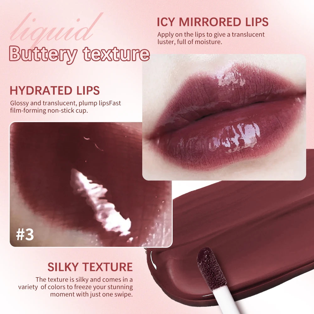 Lip Gloss Butter Mirror 8ml — Hidratant, Culoare Intensă, Longwear