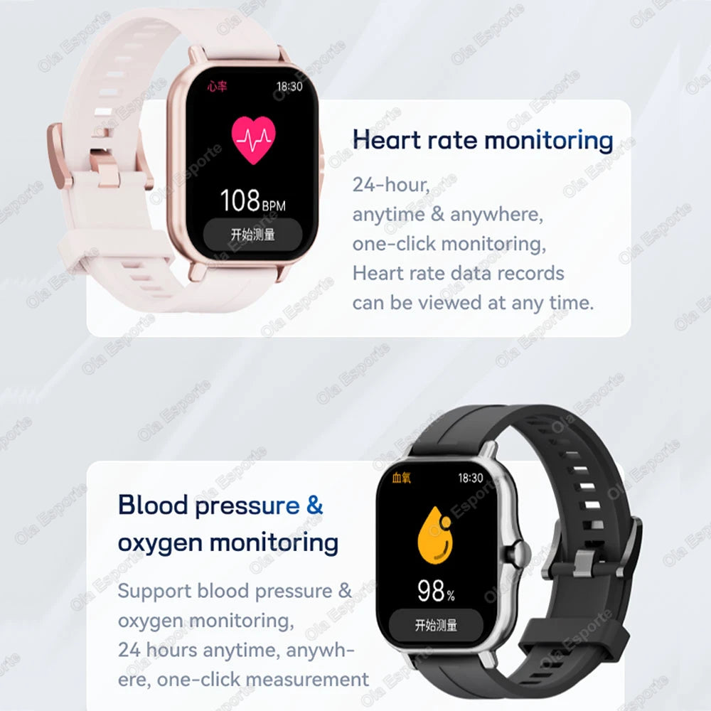 Smartwatch 1.83" HD — Apeluri Bluetooth, Monitor Cardiac & Oxigen